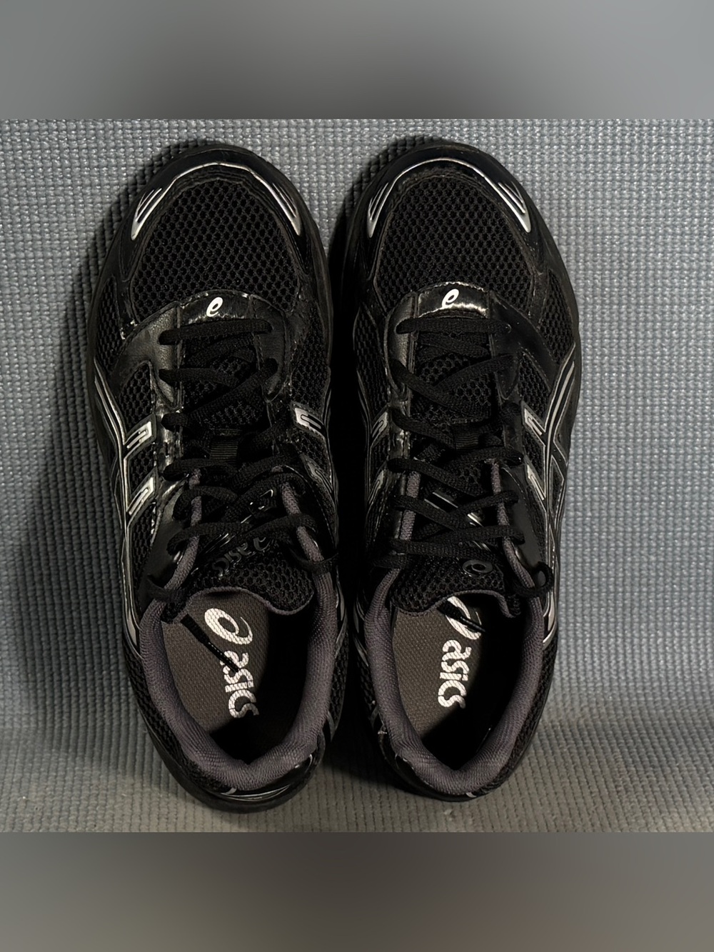 Asics Gel-1130 Black Pure Silver Athletic Shoes 1201A906-001 Men's Size 11.5 - Picture 5 of 9